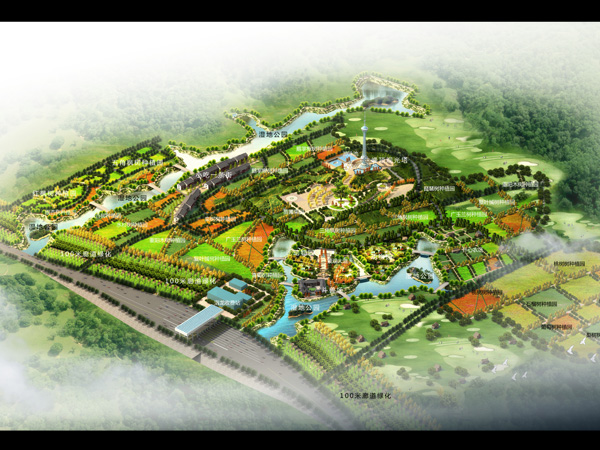 洛阳丰李万亩桃园景观设计规划案例