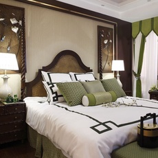 绿色点缀着东南亚单身公寓