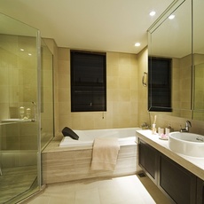 大气时尚的混搭卫生间