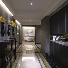 洋溢新古典门厅处的精美