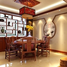 古朴精致中式二居室装修