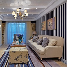 清爽唯美的地中海二居室