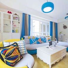 清新活泼的地中海二居室