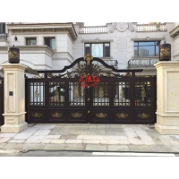 武陵红铝艺大门别墅大门别墅庭院大门常德别墅门常德庭院门厂家