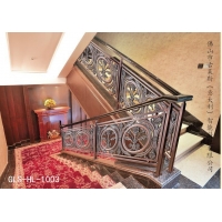 古莱斯直扭弯铜铝精雕楼梯工艺,楼梯扶手、楼梯护栏、阳台栏杆