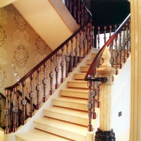 南京楼梯扶手-南京轩步楼梯-楼梯立柱扶手