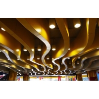 重庆铝天花冲孔天花吊顶 挂片天花吊顶 造型天花吊顶