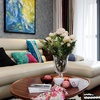 缤纷花艺下的混搭客厅