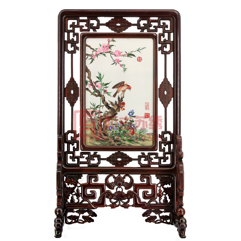 娇古苏绣双面绣摆件|红木刺绣台屏|传统手工艺商务礼品 娇古苏绣双面绣摆件|红木刺绣台屏|传统手工艺商务礼品